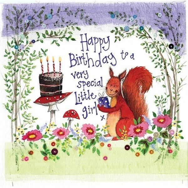 Alex Clark Little Girl Woodland Birthday Card-Pumpkin Pie Kids Canada