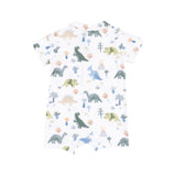 Angel Dear Polo Shortie - Soft Dinos-Pumpkin Pie Kids Canada