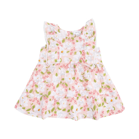 Angel Dear Pricot Trim Edge Dress - Magnolias-Pumpkin Pie Kids Canada