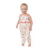 Angel Dear Ruffle Waist Romper - Watercolor Cherries-Pumpkin Pie Kids Canada
