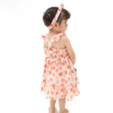 Angel Dear Smocked Ruffle Sundress - Strawberry Bliss-Pumpkin Pie Kids Canada