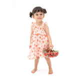 Angel Dear Smocked Ruffle Sundress - Strawberry Bliss-Pumpkin Pie Kids Canada