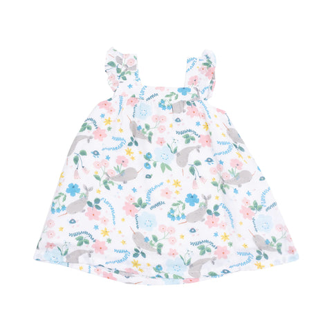 Angel Dear Sundress - Narwhal Floral-Pumpkin Pie Kids Canada