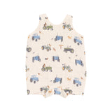 Angel Dear Uni Overall Shortie - Tractors & Friends-Pumpkin Pie Kids Canada