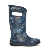 Bogs Rainboot Micro Camo Blue-Pumpkin Pie Kids Canada