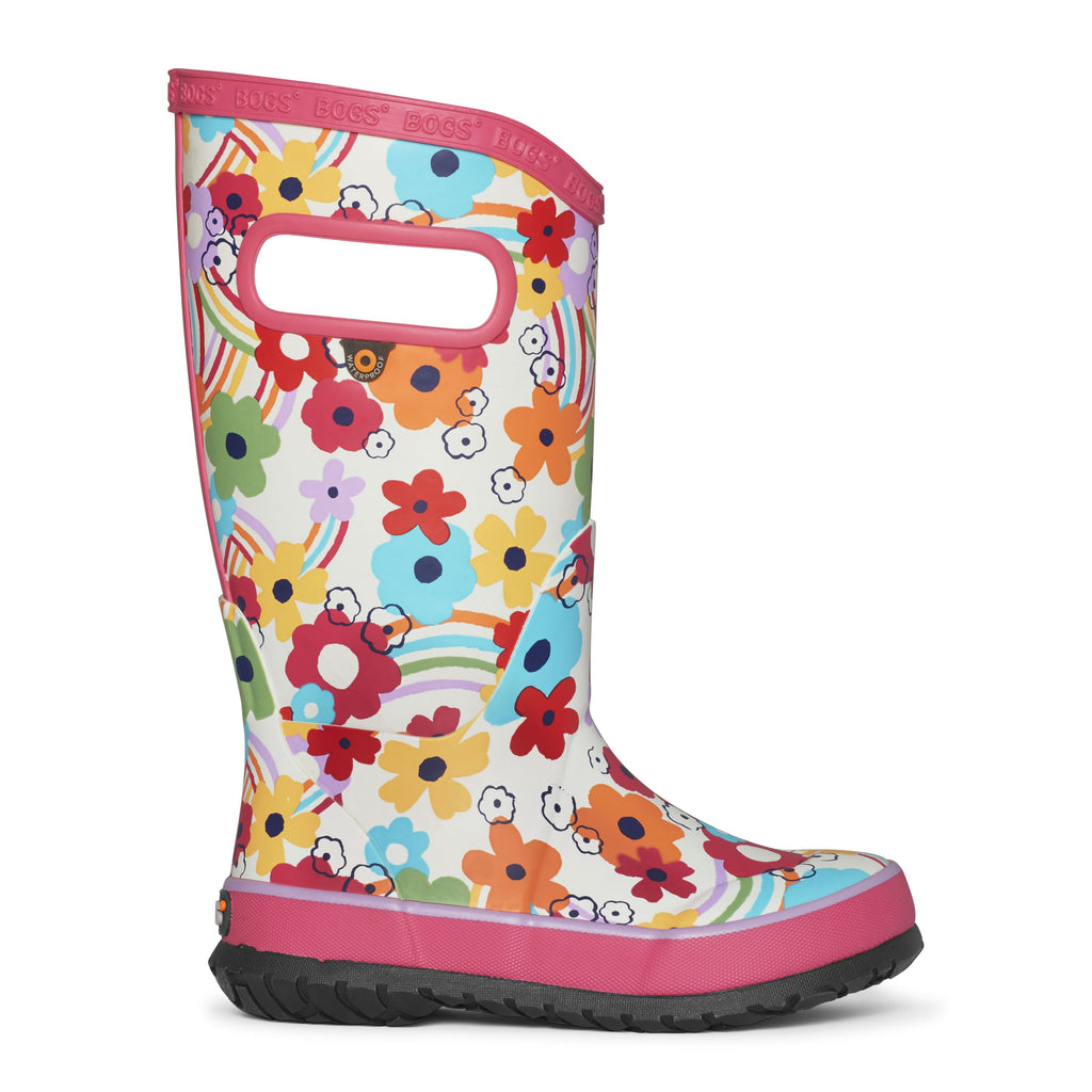 Bogs Rainboot Rainbow Flower Bone Pumpkin Pie Kids