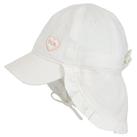 Calikids Cotton Ball Sun Hat - White-Pumpkin Pie Kids Canada