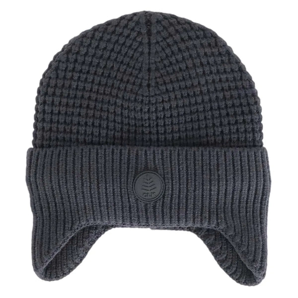 Calkids Knit Windproof Hat - Black Ink-Pumpkin Pie Kids Canada