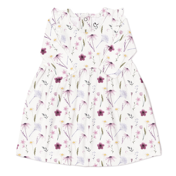 Coccoli Modal Dress - Floral-Pumpkin Pie Kids Canada