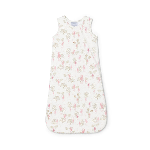 Coccoli Modal Sleepsack - Seahorses on Cream-Pumpkin Pie Kids Canada