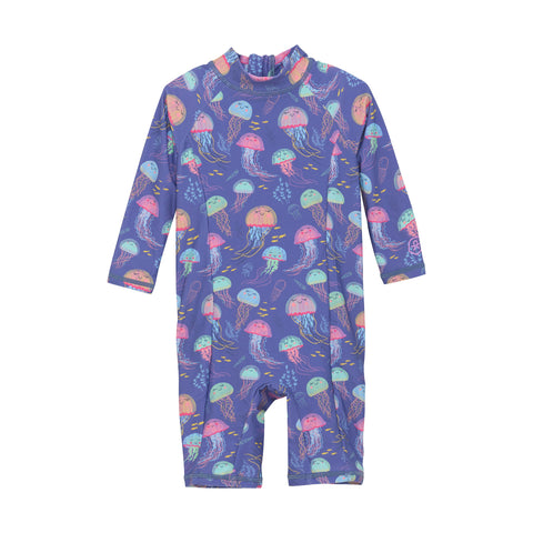 Color Kids Baby UV Suit - Marlin Jellyfish-Pumpkin Pie Kids Canada