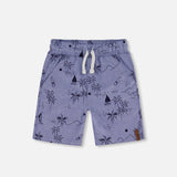 Deux Par Deux Chambray Shorts - Beach-Pumpkin Pie Kids Canada