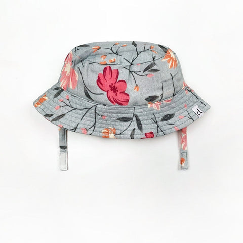 Deux Par Deux Hat - Printed Flowers-Pumpkin Pie Kids Canada