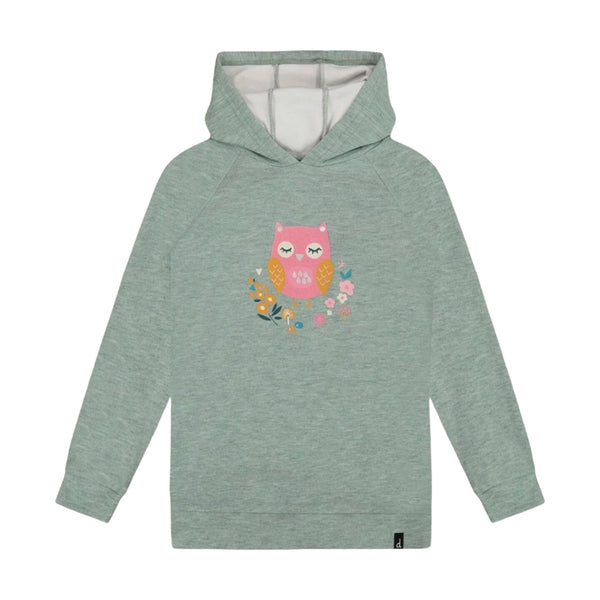 Deux Par Deux Hooded Tunic - Iceberg Green-Pumpkin Pie Kids Canada