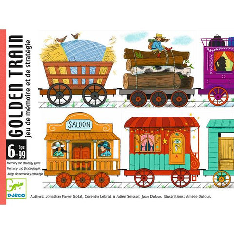 Djeco Golden Train Card Game-DJ05084-Pumpkin Pie Kids Canada