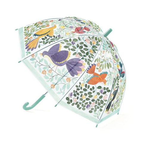 Djeco Umbrella - Flowers & Birds-Pumpkin Pie Kids Canada