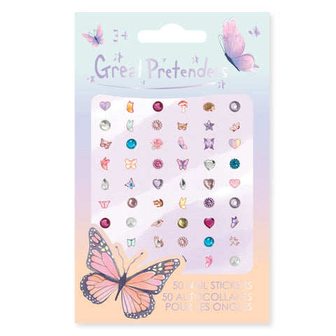 Great Pretenders Butterfly Nail Stickers-87706-Pumpkin Pie Kids Canada