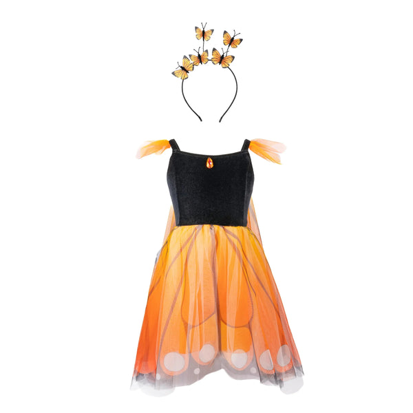 Great Pretenders Butterly Twirl Dress Set - Monarch-Pumpkin Pie Kids Canada