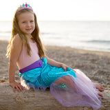 Great Pretenders Mermaid Glimmer Skirt Set-42285 5-6-Pumpkin Pie Kids Canada
