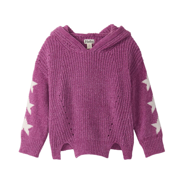 Hatley Chenille Pullover Sweater - Radiant Orchid-Pumpkin Pie Kids Canada