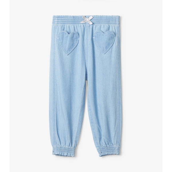 Hatley Everywhere Pants - Lightweight Denim-Pumpkin Pie Kids Canada