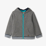 Hatley Full Zip Hoodie - Flame Blue-Pumpkin Pie Kids Canada