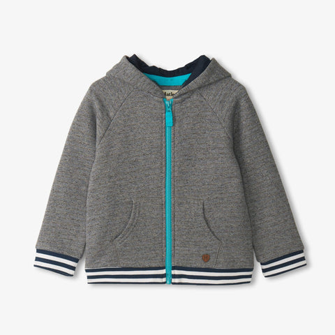 Hatley Full Zip Hoodie - Flame Blue-Pumpkin Pie Kids Canada