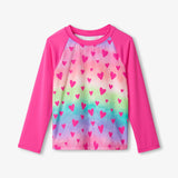 Hatley L/S Rashguard - Kaleidoscope Hearts-Pumpkin Pie Kids Canada