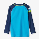 Hatley Long Sleeve Rashguard - Malibu Blue-Pumpkin Pie Kids Canada