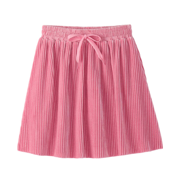 Hatley Pleated Velour Skirt - Sea Pink-Pumpkin Pie Kids Canada