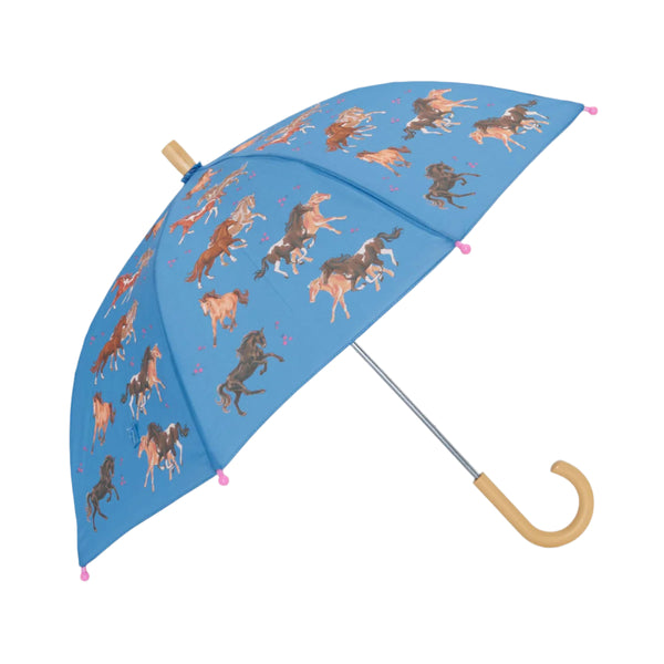 Hatley Umbrella - Tinsel Horses-Pumpkin Pie Kids Canada
