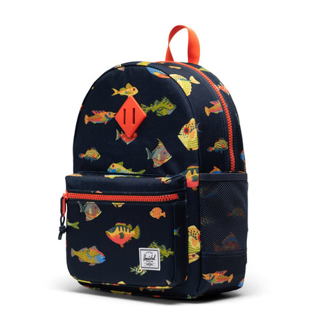 Herschel Heritage Kids Backpack - Something Fishy-Pumpkin Pie Kids Canada