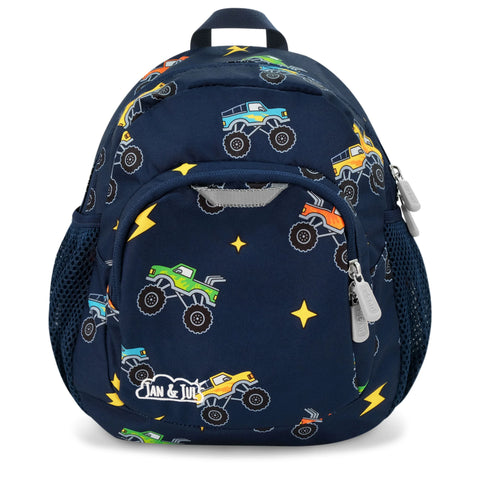 Jan & Jul Mini Backpack - Big Trucks-Pumpkin Pie Kids Canada