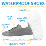Jan & Jul RainRunners WP Sneaker - Black-Pumpkin Pie Kids Canada