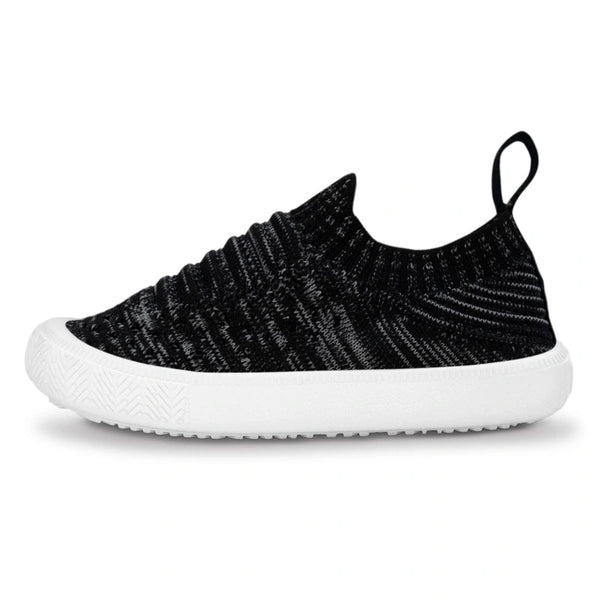 Jan & Jul Xplorer Knit Shoe - Black-Pumpkin Pie Kids Canada