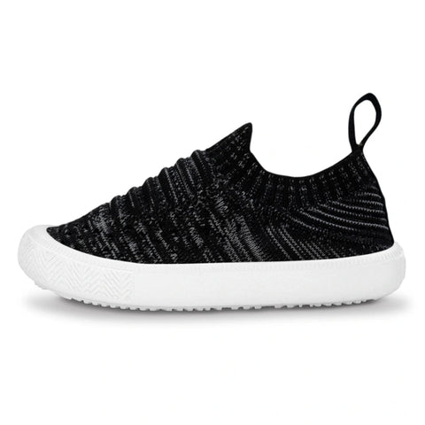 Jan & Jul Xplorer Knit Shoe - Black-Pumpkin Pie Kids Canada