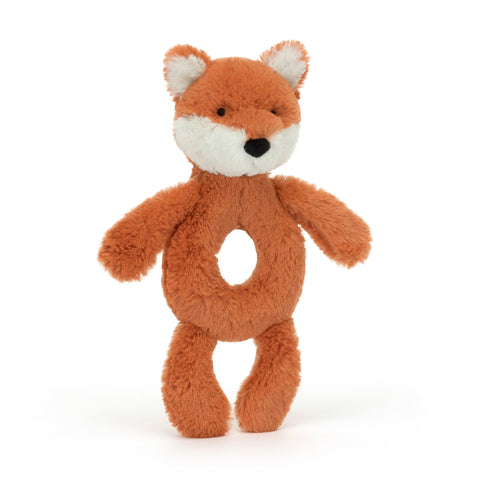 Jellycat Bashful Fox Cub Ring Rattle-Pumpkin Pie Kids Canada
