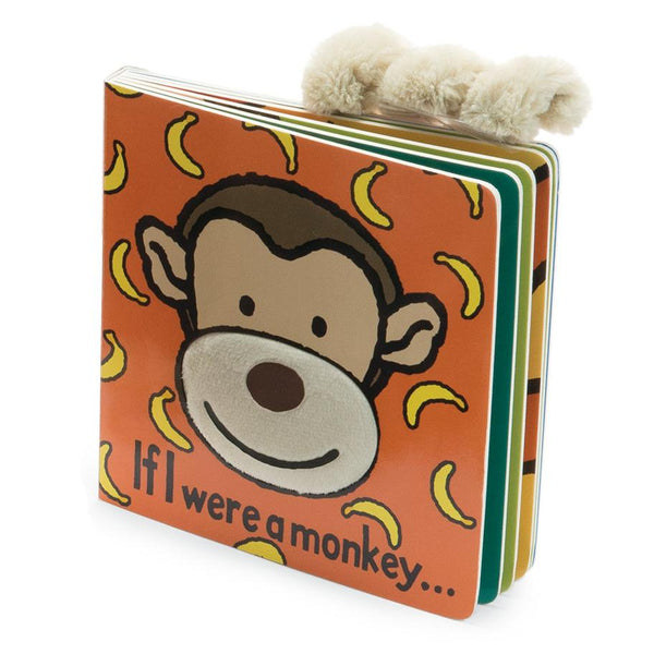 Jellycat If I Were A Monkey Board Book-Pumpkin Pie Kids Canada