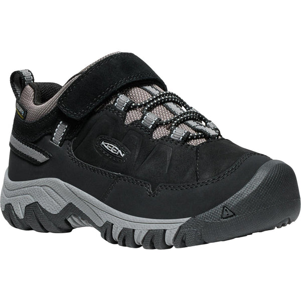 Keen Targhee IV WP Hiker - Black/Steel Grey-Pumpkin Pie Kids Canada
