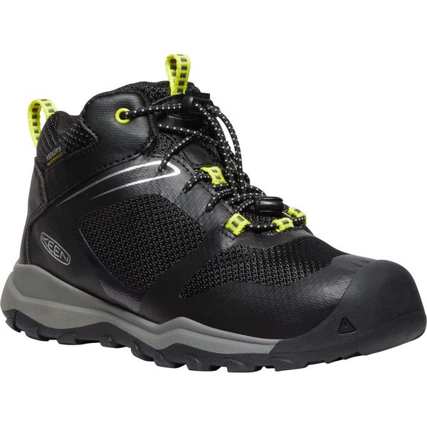 Keen Wanduro Mid WP Hiker - Black/Silver-Pumpkin Pie Kids Canada