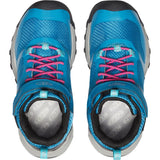 Keen Wanduro Mid WP Hiker - Fjord Blue/Fuchsia Purple-Pumpkin Pie Kids Canada