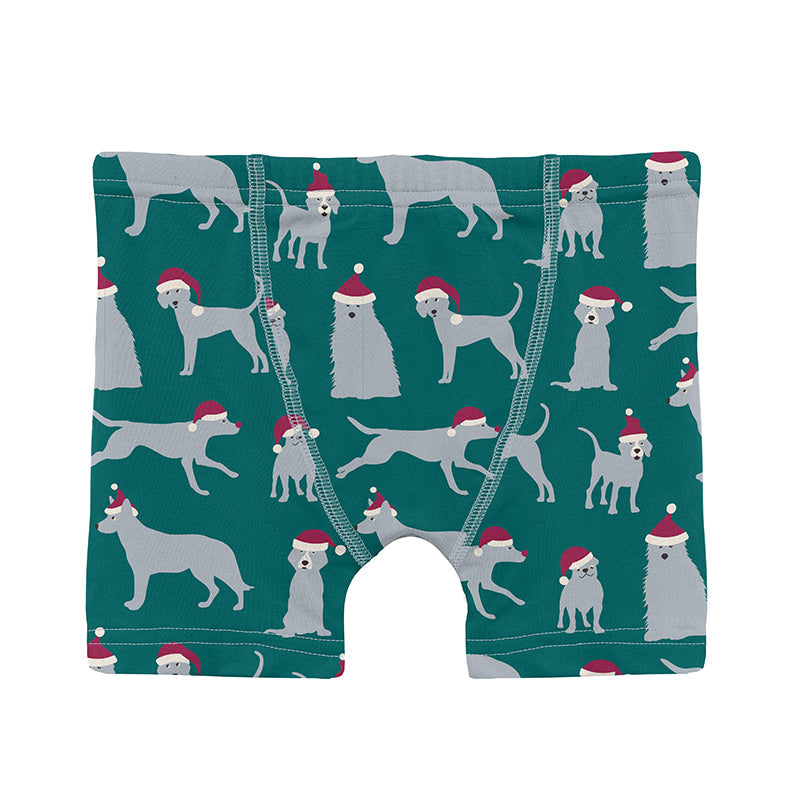 KicKee Pants Boxer Brief - Cedar Santa Dogs – Pumpkin Pie Kids