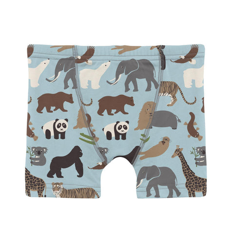 KicKee Pants Boxer Brief - Spring Sky Zoo-Pumpkin Pie Kids Canada