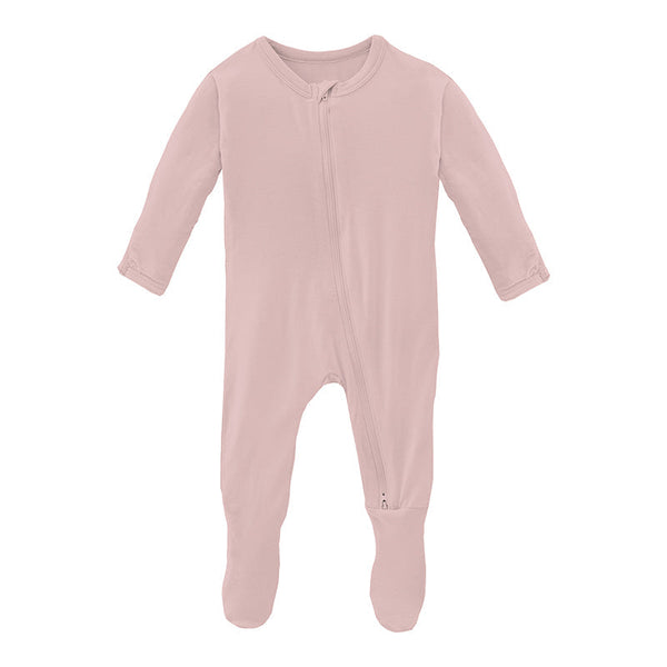 KicKee Pants Footie w/2W Zipper - Baby Rose-Pumpkin Pie Kids Canada