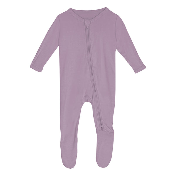 KicKee Pants Footie w/2W Zipper - Lavender-Pumpkin Pie Kids Canada