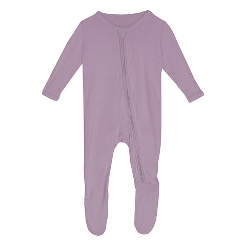 KicKee Pants Footie w/2W Zipper - Lavender-Pumpkin Pie Kids Canada