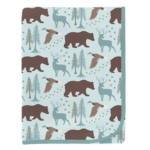KicKee Pants Swaddling Blanket - Fresh Air Forest Adventure-Pumpkin Pie Kids Canada