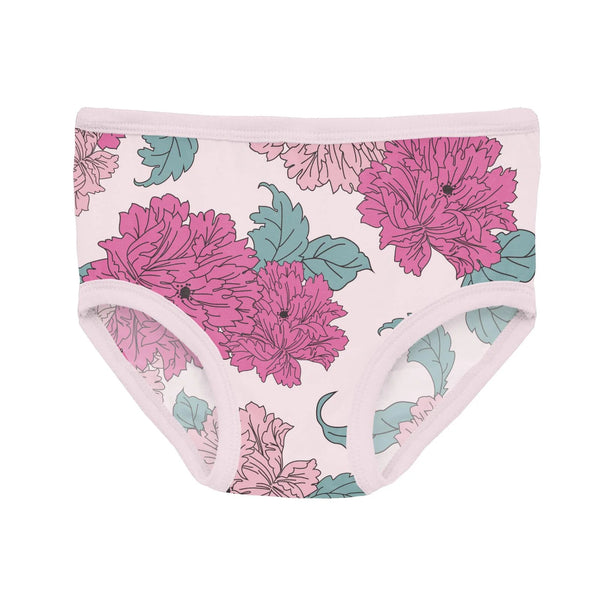 KicKee Pants Underwear - Shrinking Violet Peonies-Pumpkin Pie Kids Canada