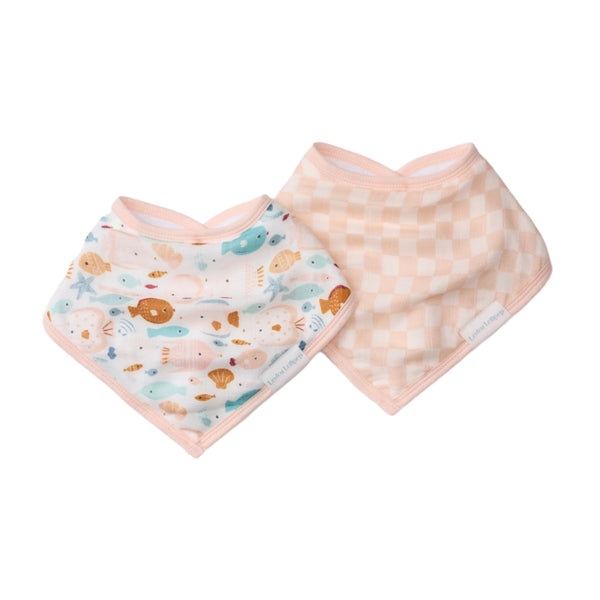 Loulou Lollipop Bandana Bib Set - Sunkissed Shoal-Pumpkin Pie Kids Canada