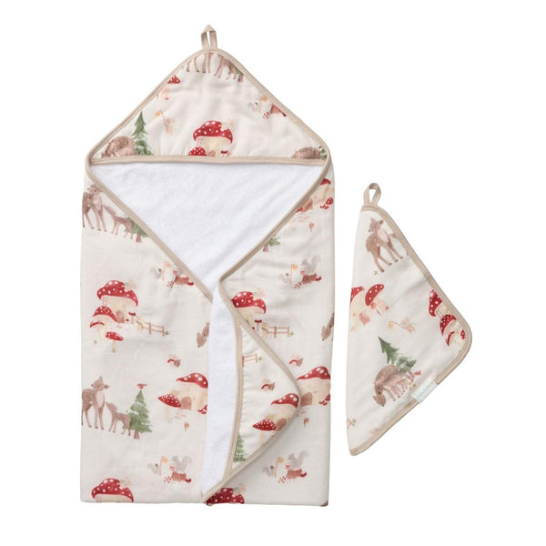 Loulou Lollipop Muslin Swaddle - Magical Dragons-Pumpkin Pie Kids Canada
